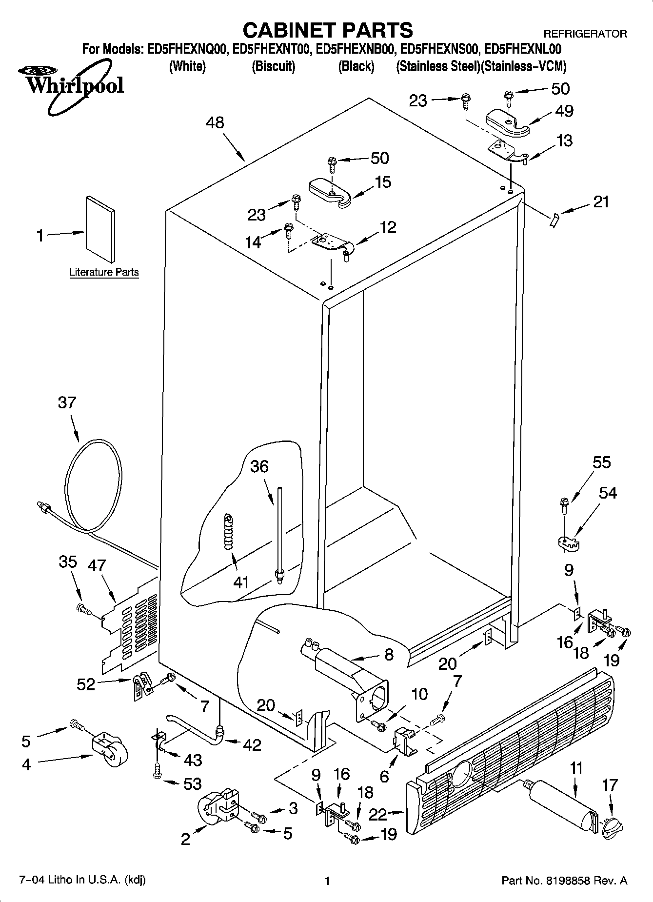 01 - CABINET PARTS