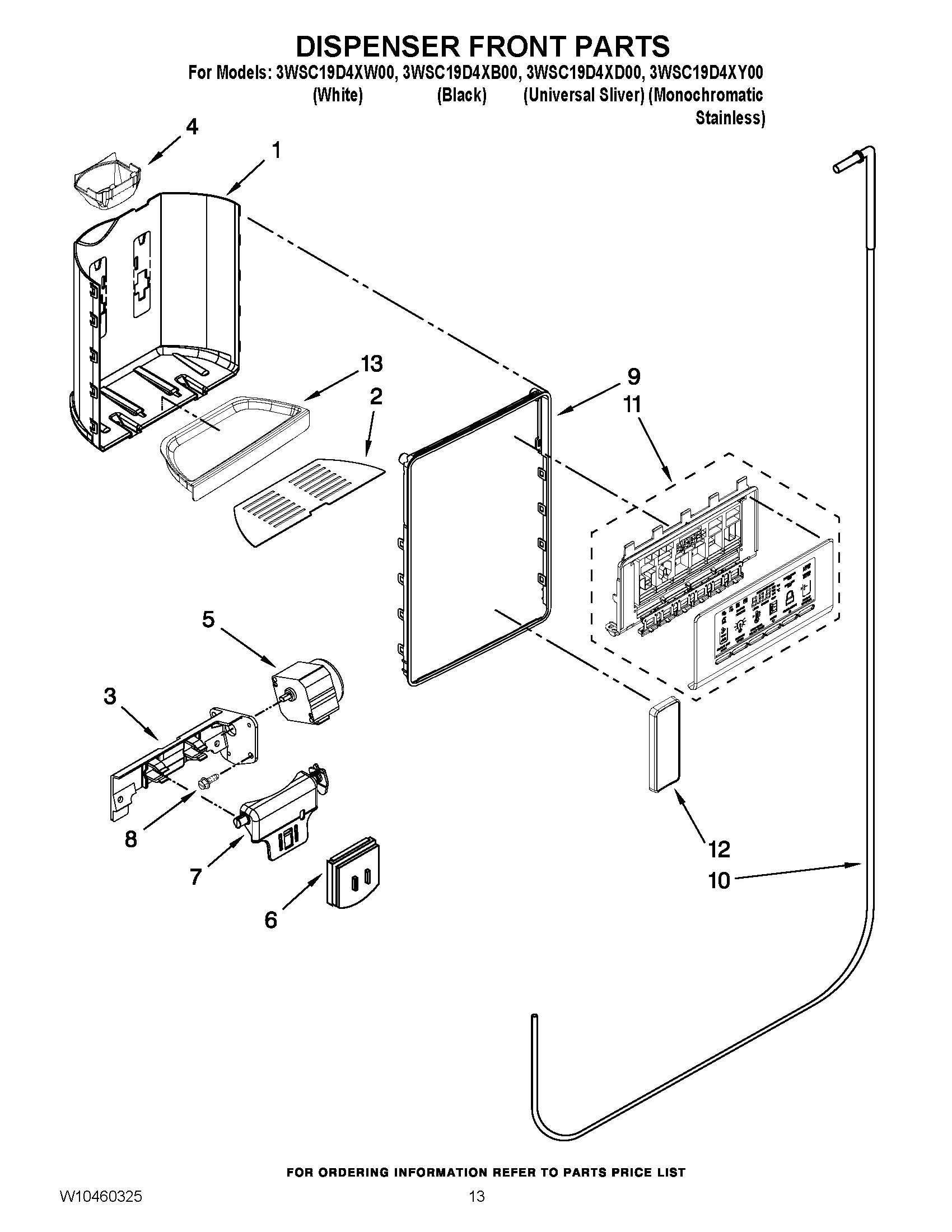 08 - DISPENSER FRONT PARTS