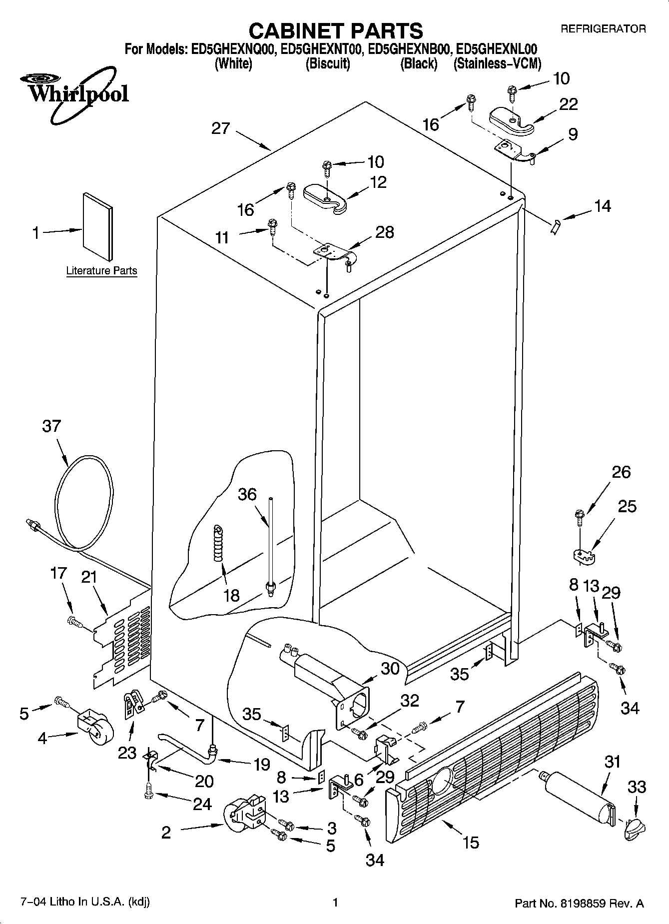 01 - CABINET PARTS