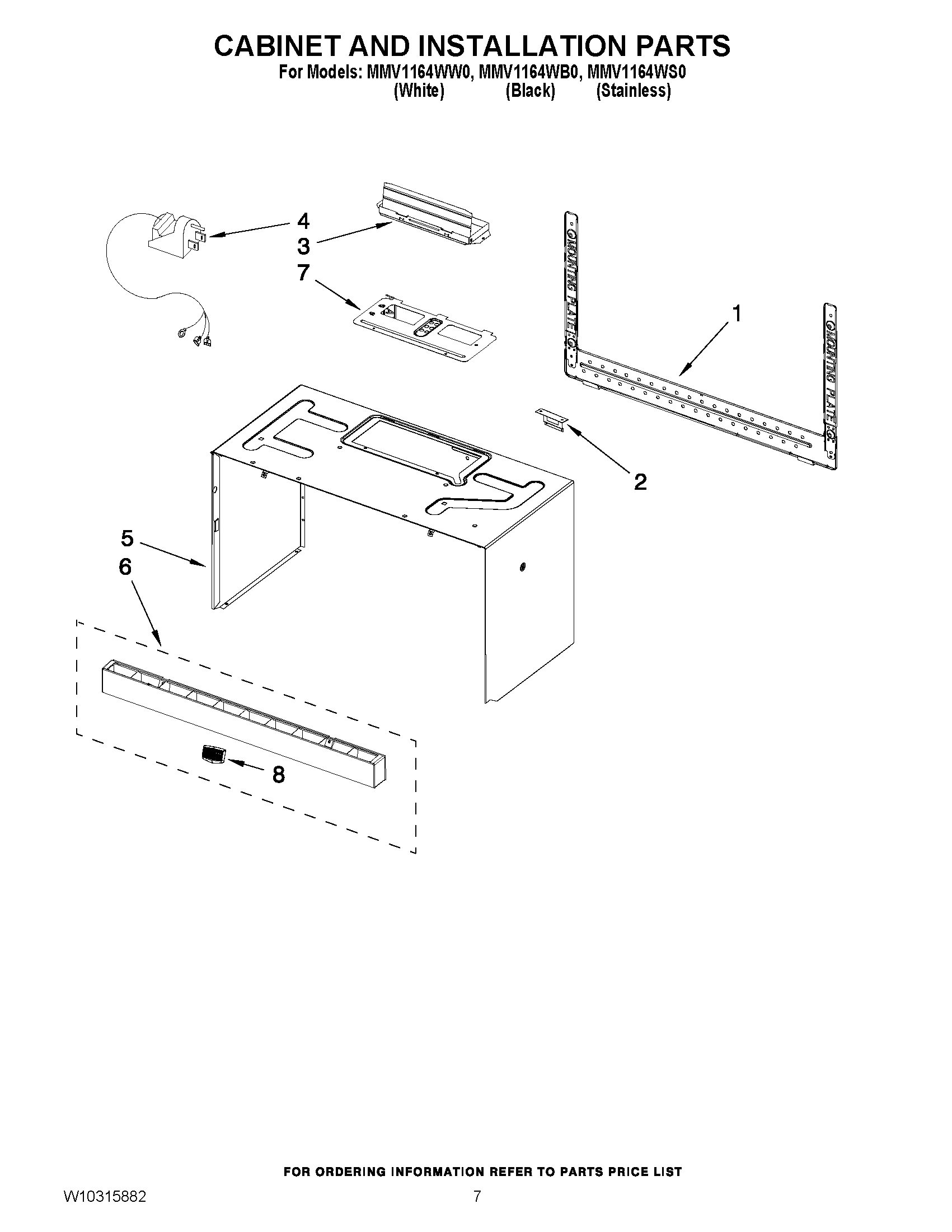 06 - CABINET AND INSTALLATION PARTS
