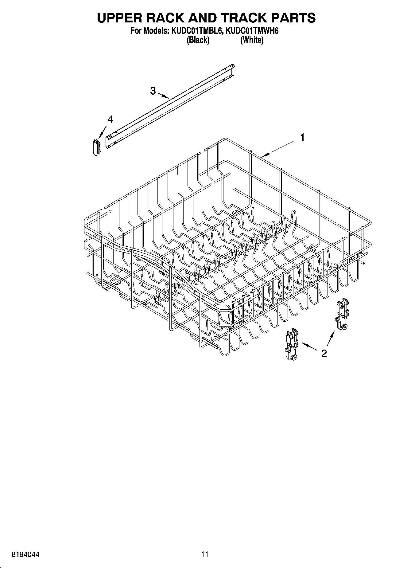 09 - UPPER RACK AND TRACK PARTS