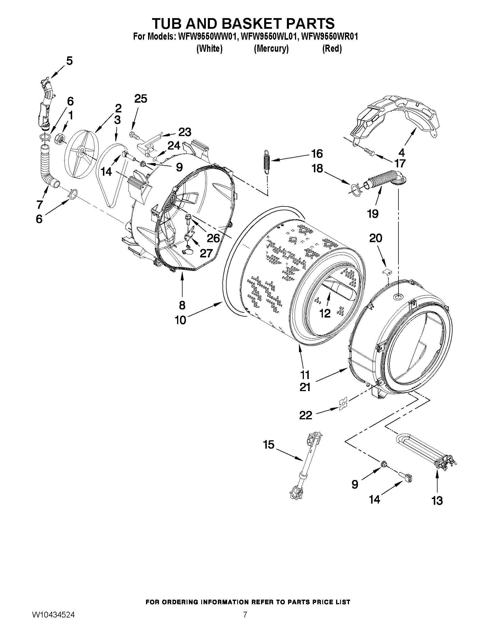 05 - TUB AND BASKET PARTS