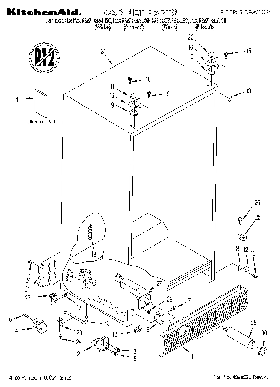 01 - CABINET, LITERATURE