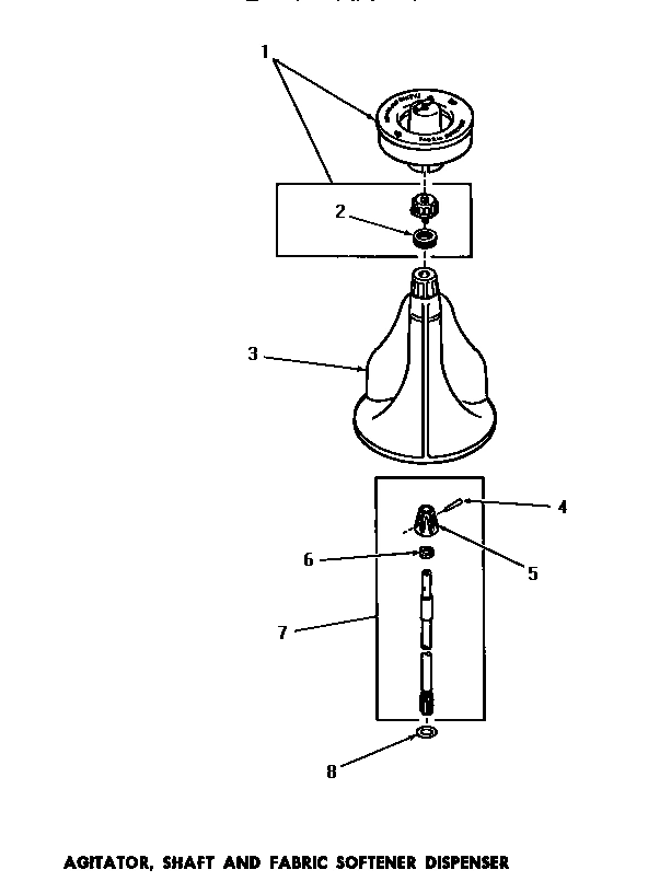 06 - AGITATOR, SHAFT & FABRIC SOFTENER DISP