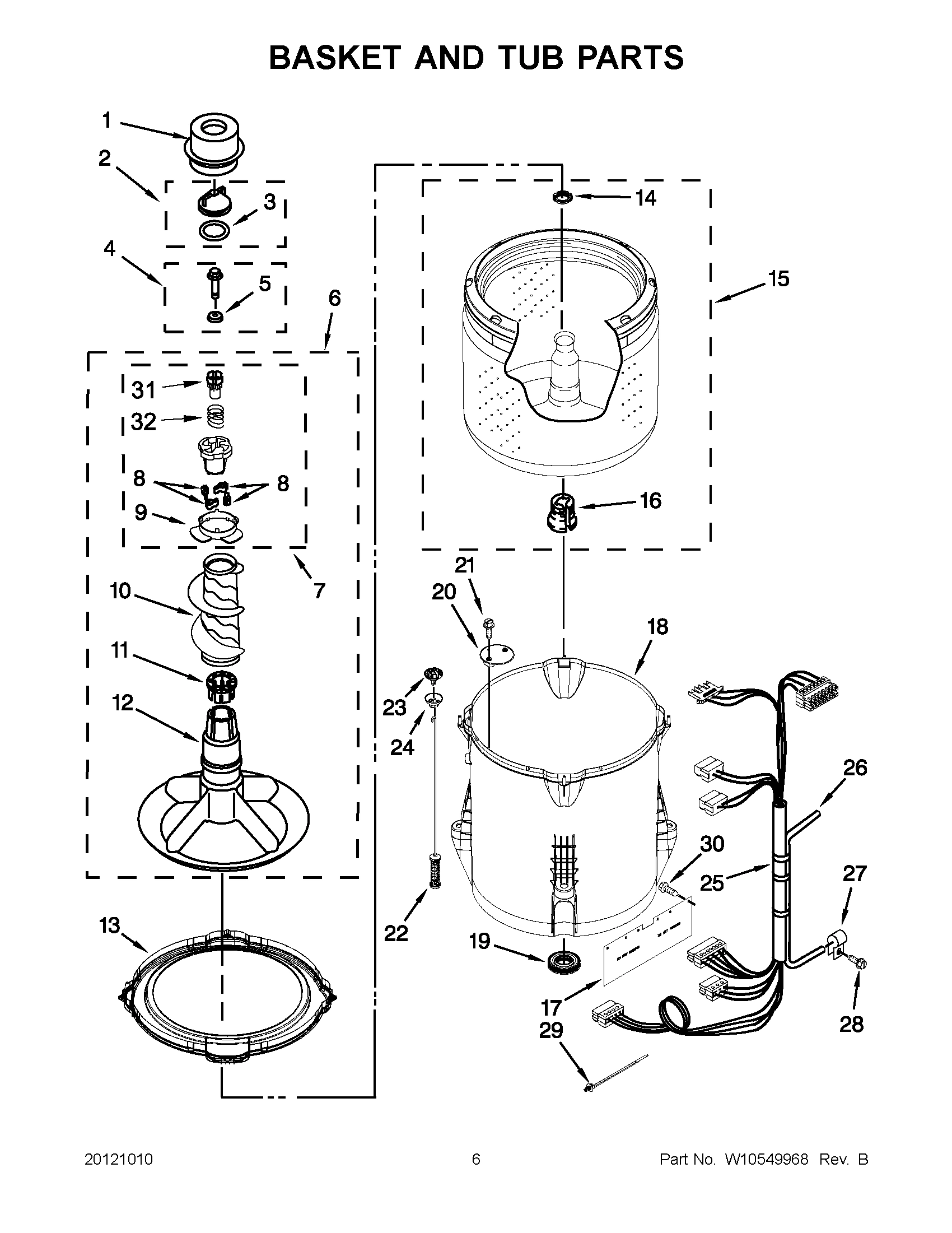 03 - BASKET AND TUB PARTS