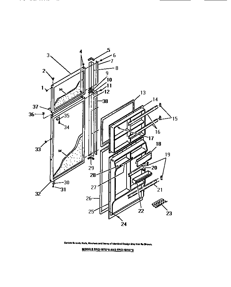 13 - FOOD AND FREEZER DOORS