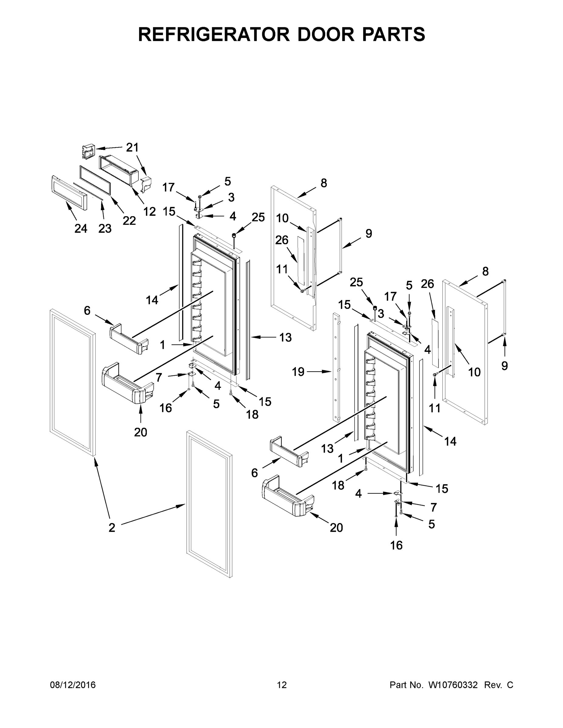 07 - REFRIGERATOR DOOR PARTS