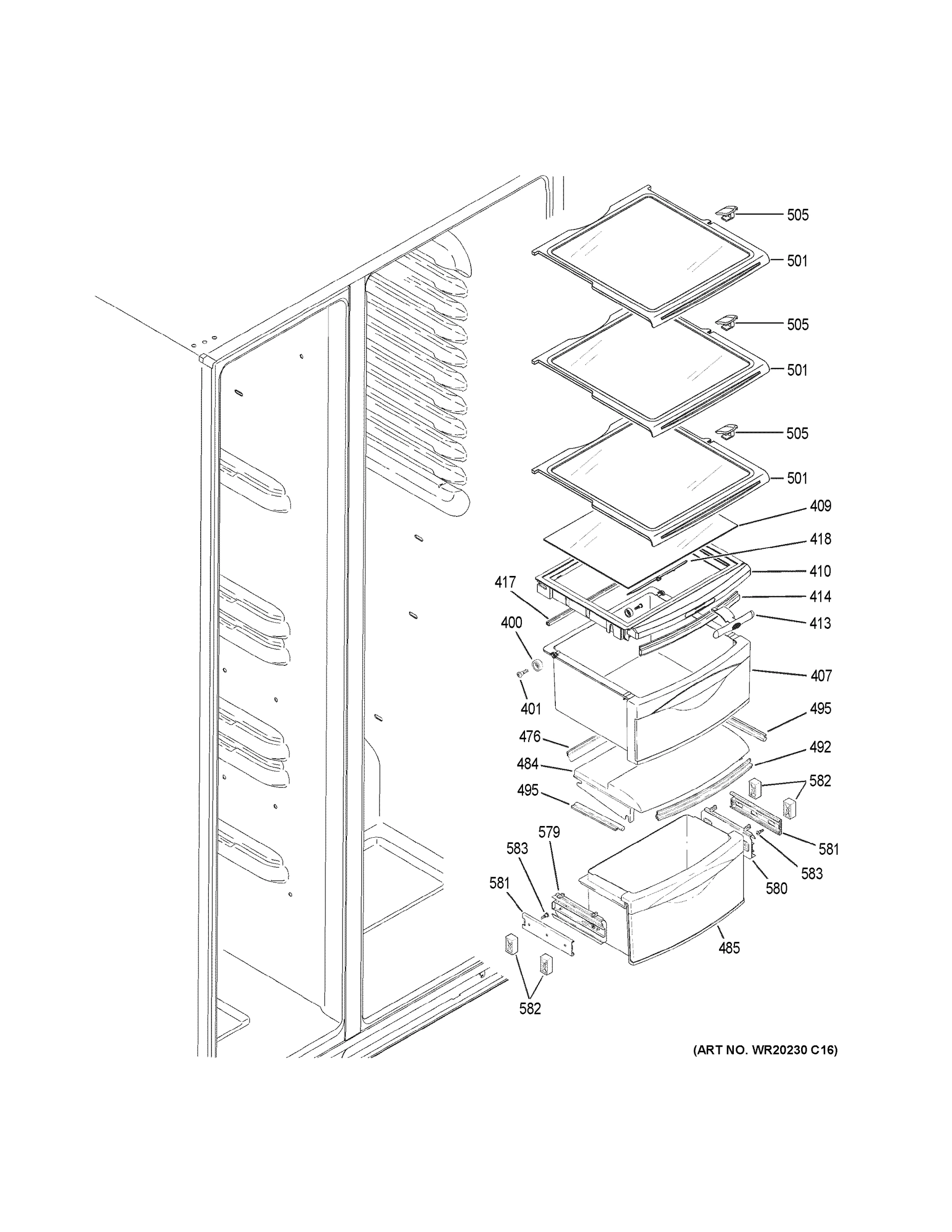 FRESH FOOD SHELVES
