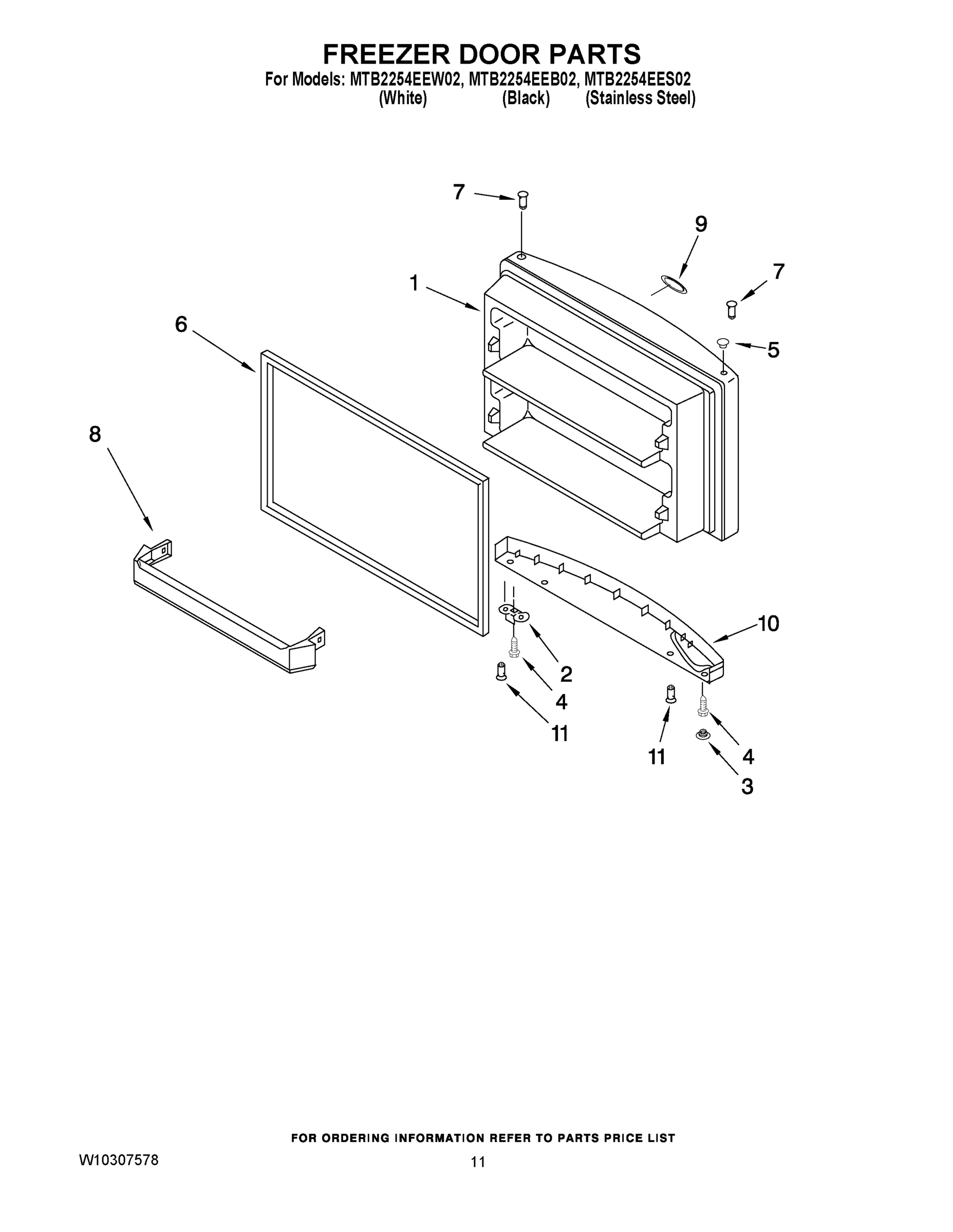 06 - FREEZER DOOR PARTS