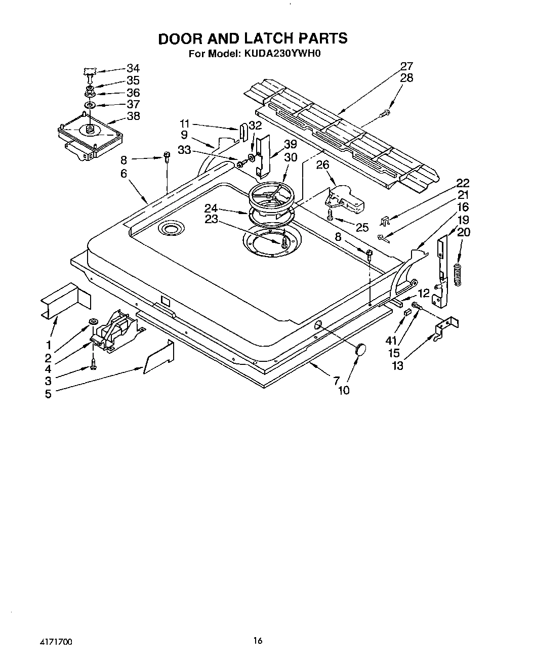 13 - DOOR AND LATCH