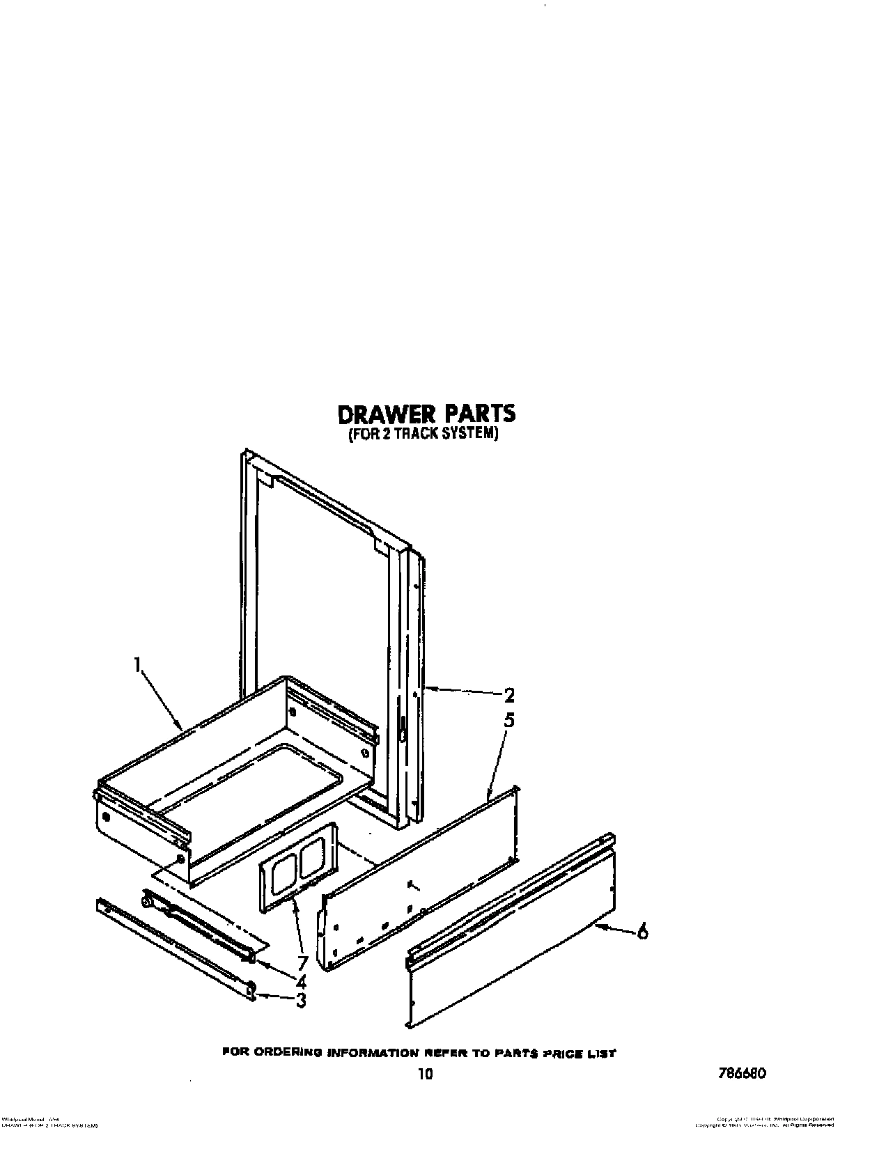 08 - DRAWER (FOR 2 TRACK SYSTEM)