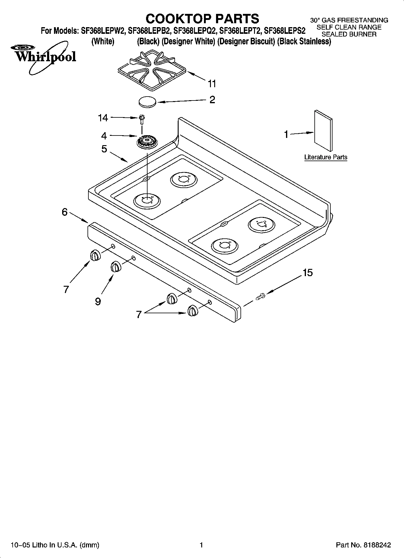 01 - COOKTOP PARTS