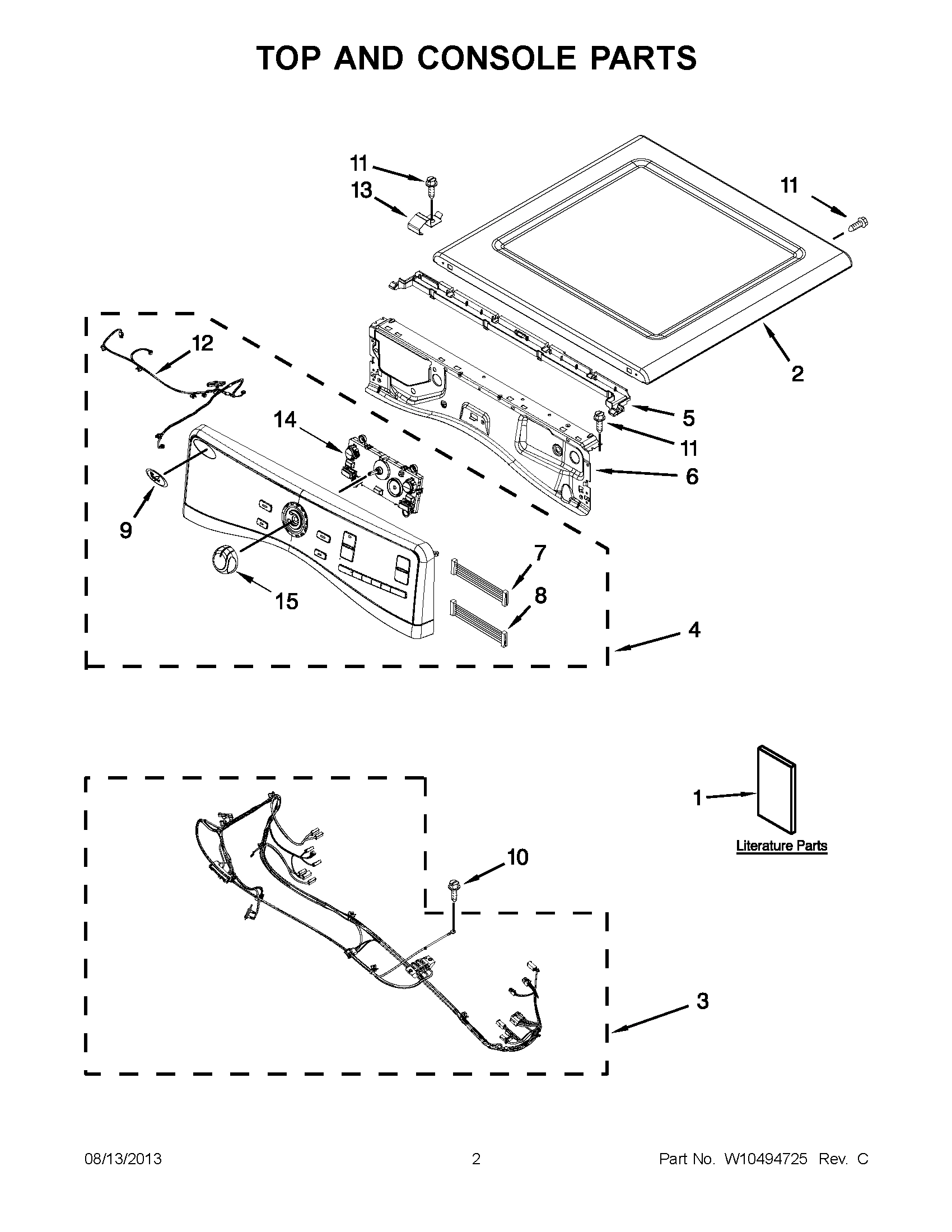 01 - TOP AND CONSOLE PARTS
