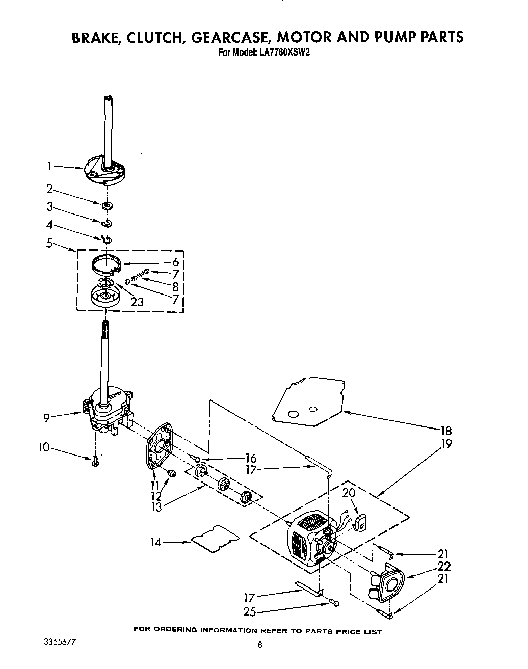 07 - BRAKE, CLUTCH, GEARCASE, MOTOR AND PUMP