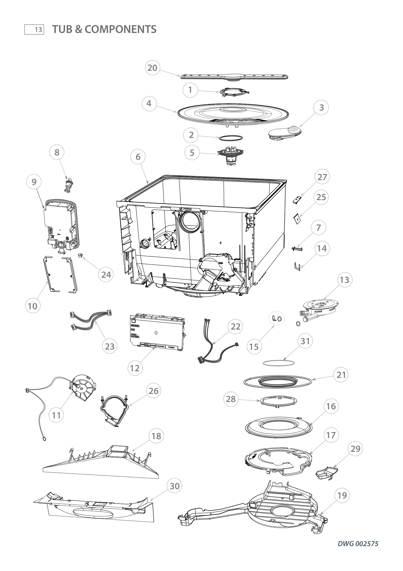 TUB & COMPONENTS