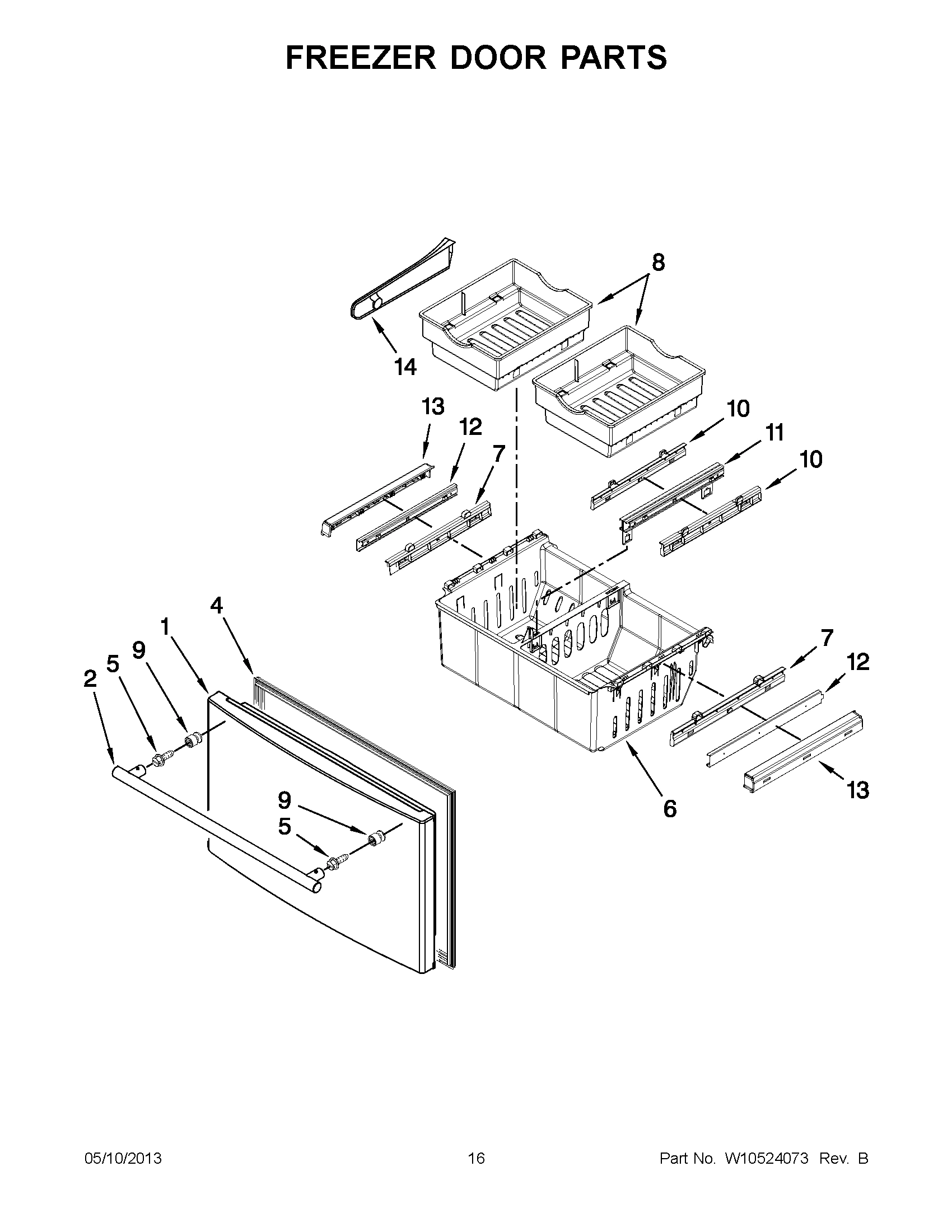 08 - FREEZER DOOR PARTS