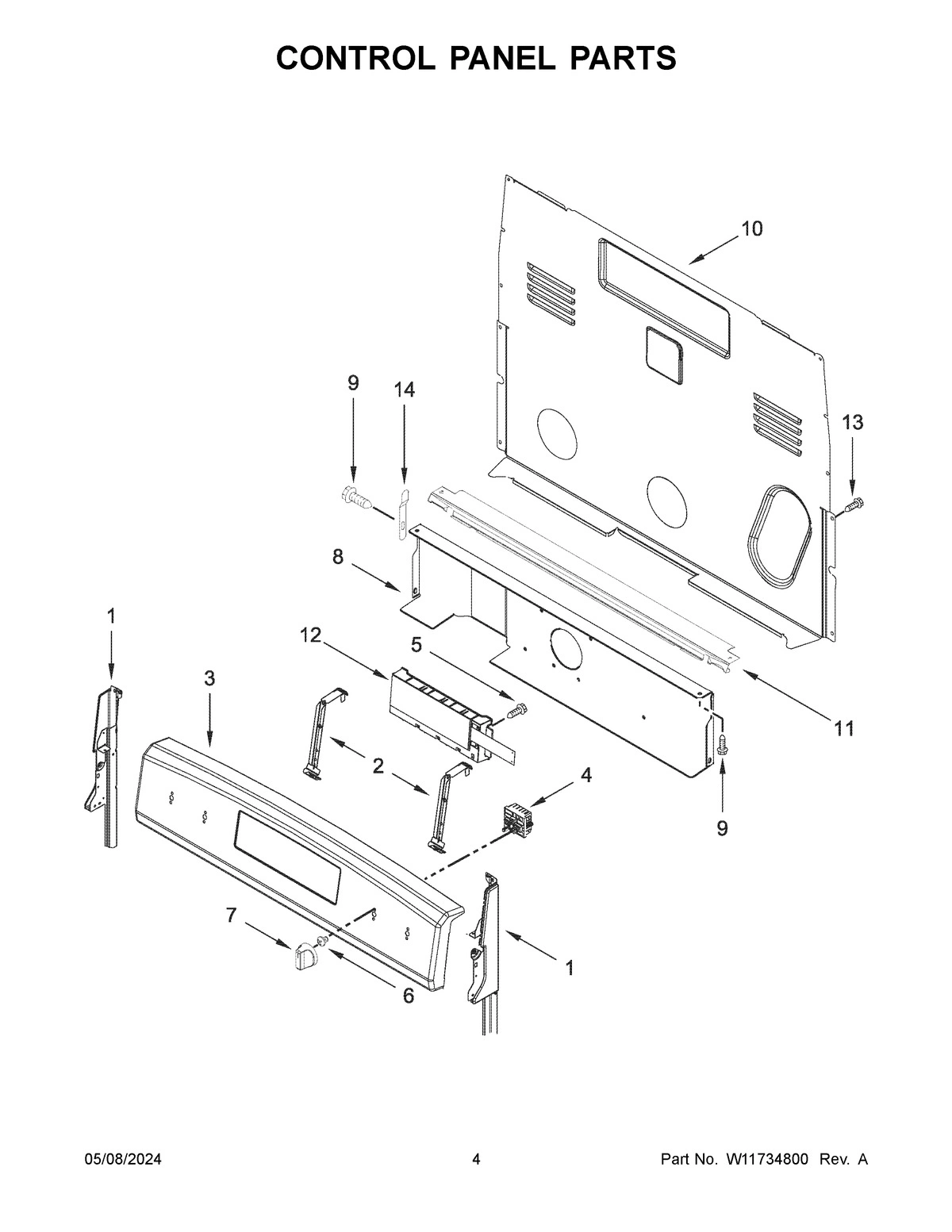 03 - CONTROL PANEL PARTS