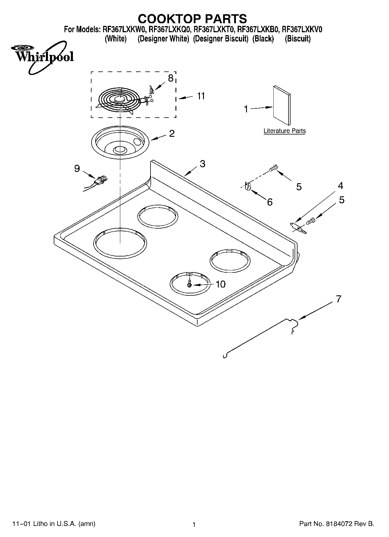 01 - COOKTOP, LITERATURE