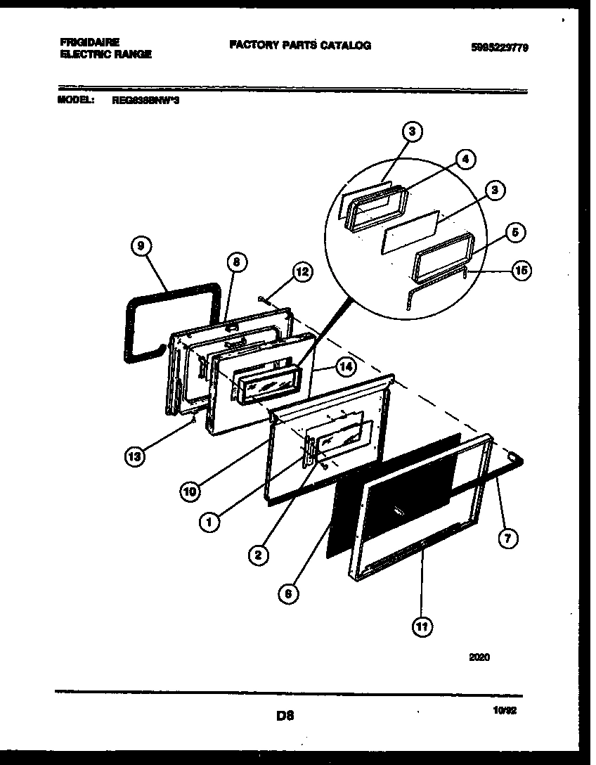 06 - LOWER OVEN DOOR PARTS