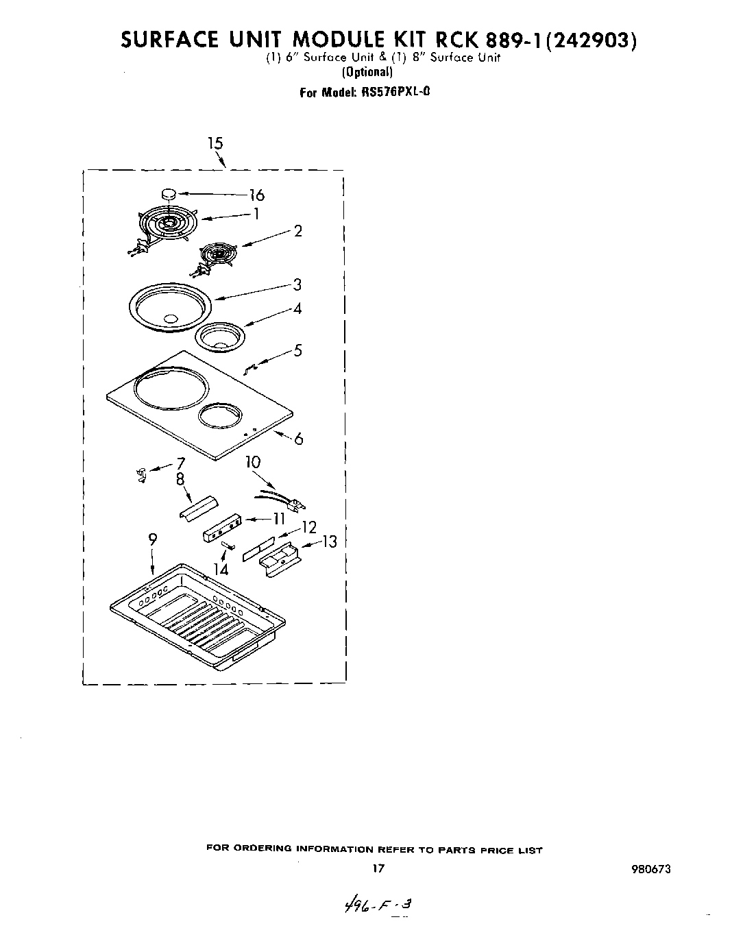 13 - SURFACE UNIT RCK 889-1 (242903)