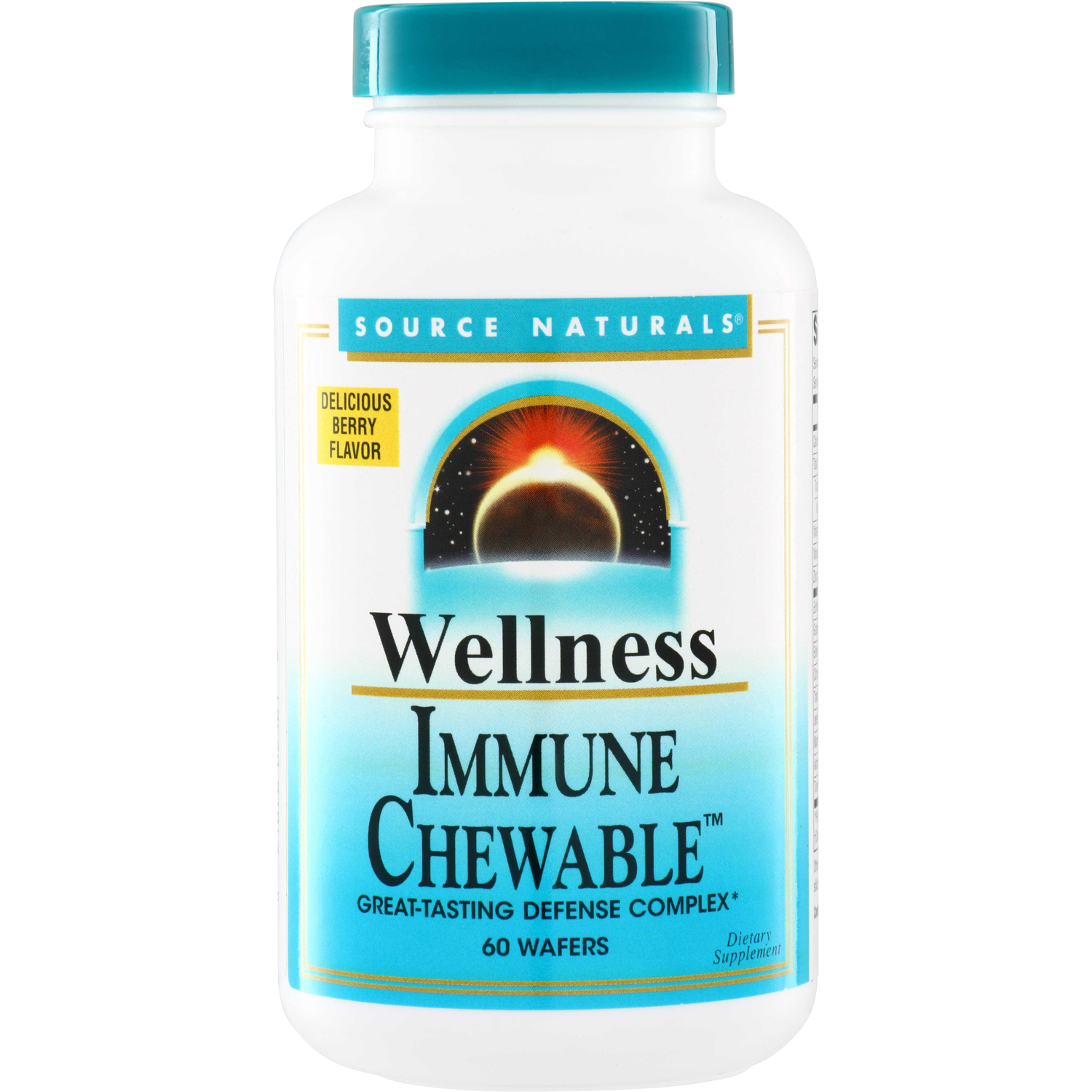 Source Naturals Wellness Immune Chewable - Berry Vitamin | 60 Wafers