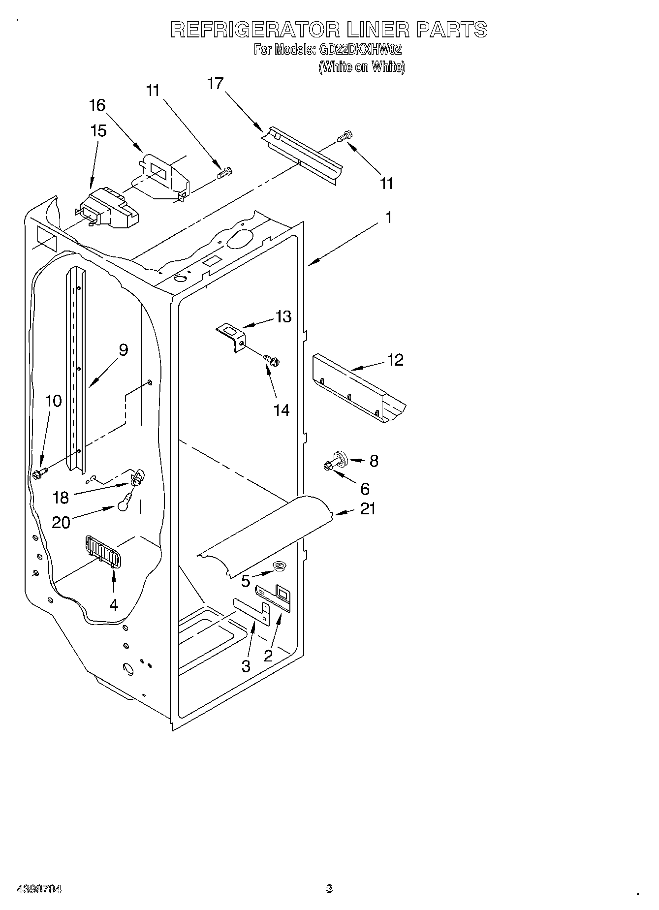 02 - REFRIGERATOR LINER