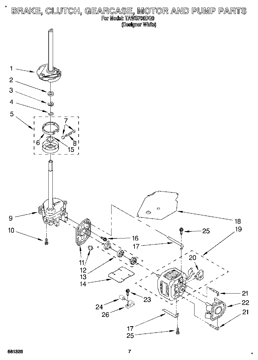 04 - BRAKE, CLUTCH, GEARCASE, MOTOR AND PUMP