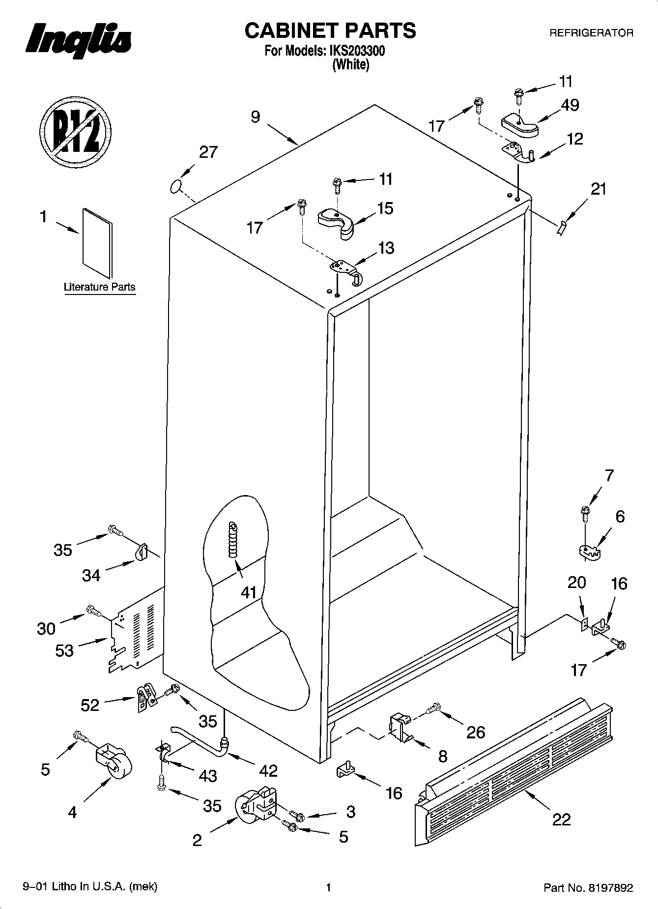 01 - CABINET PARTS