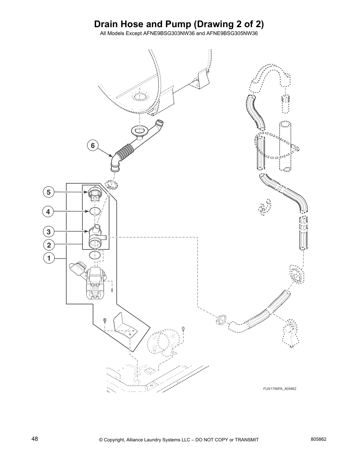 Drain Hose and Pump (Drawing 2 of 2)