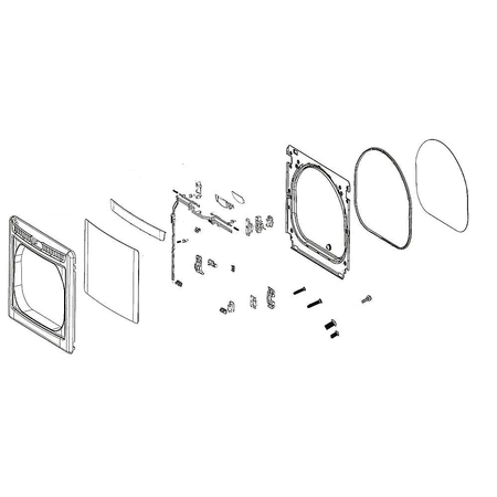 ADC74129528 LG Door Assembly