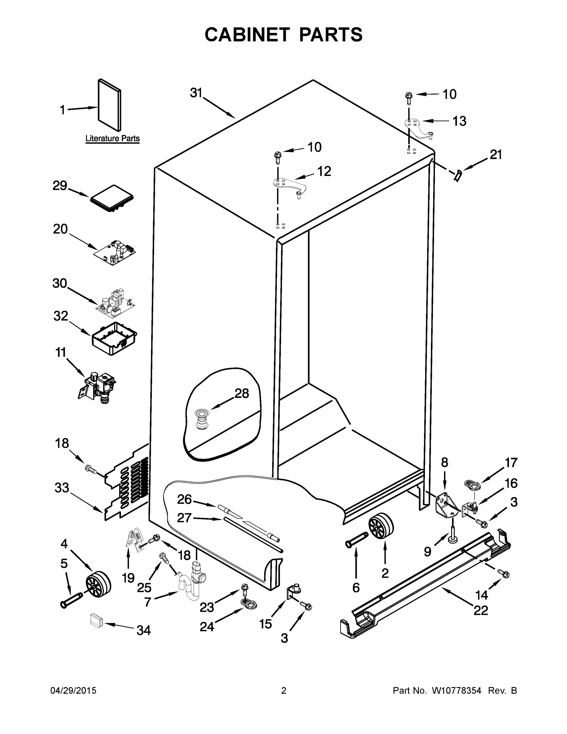 02 - CABINET PARTS