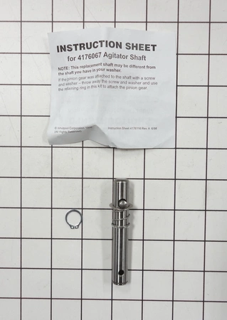 WP243368 Whirlpool Agitator Shaft