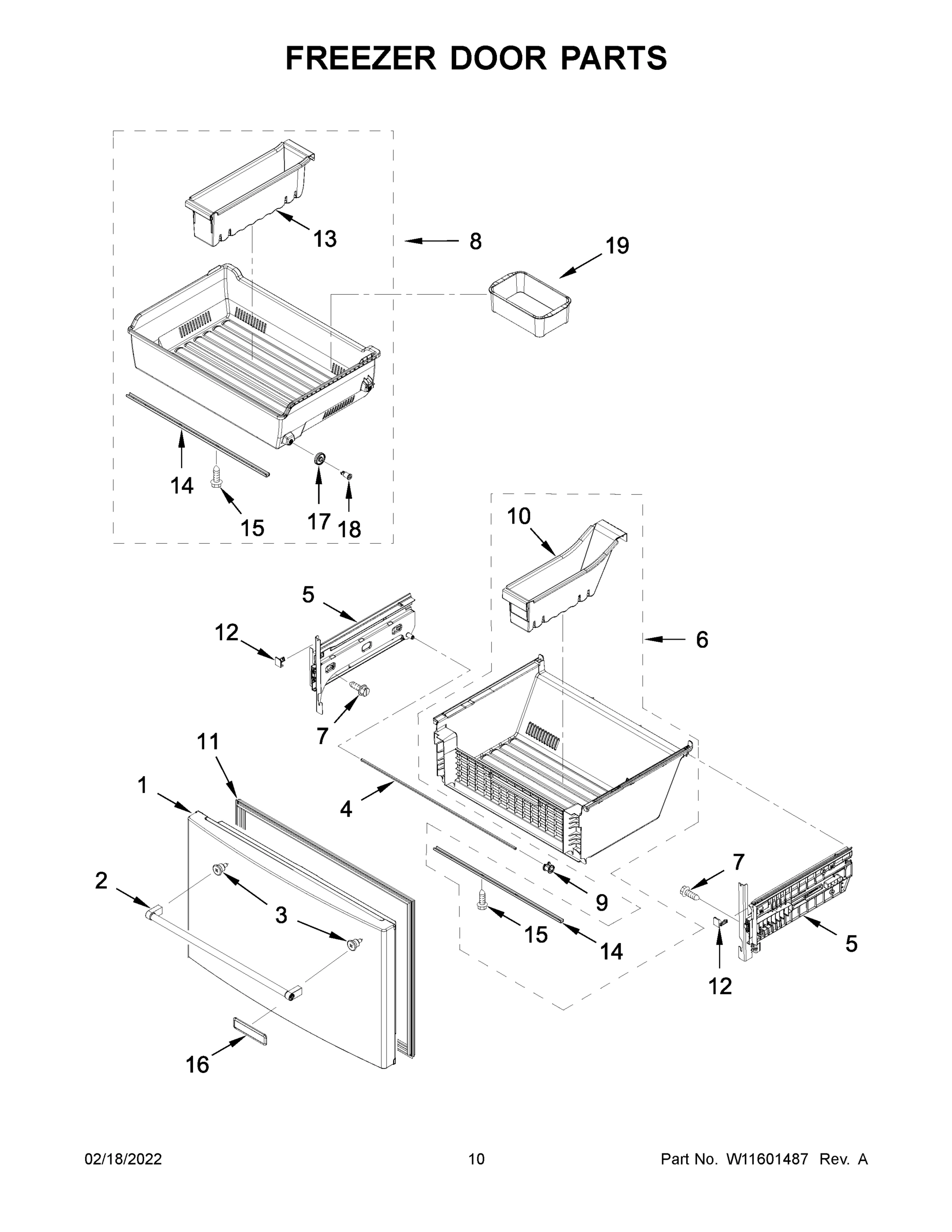 06 - FREEZER DOOR PARTS