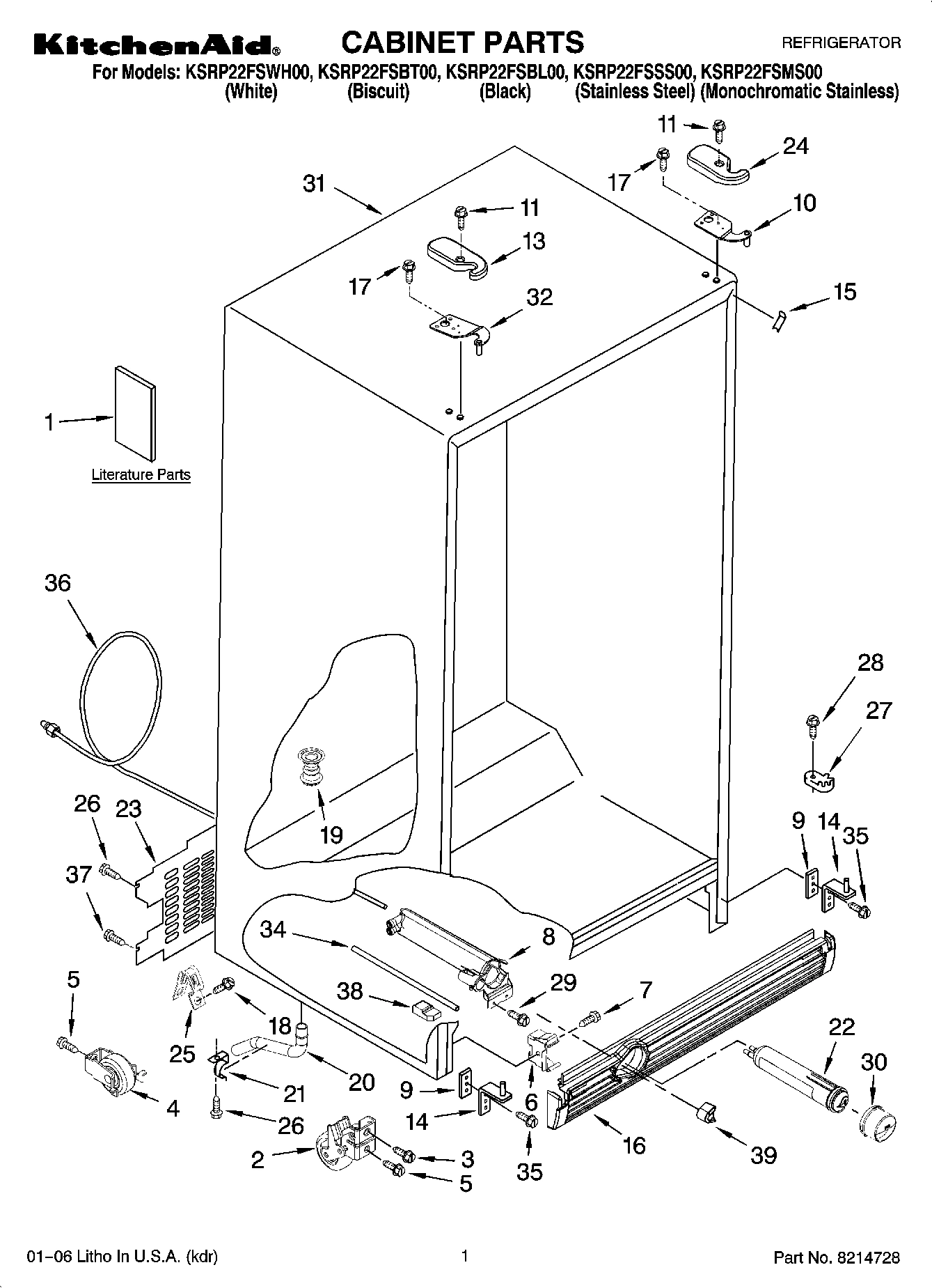01 - CABINET PARTS