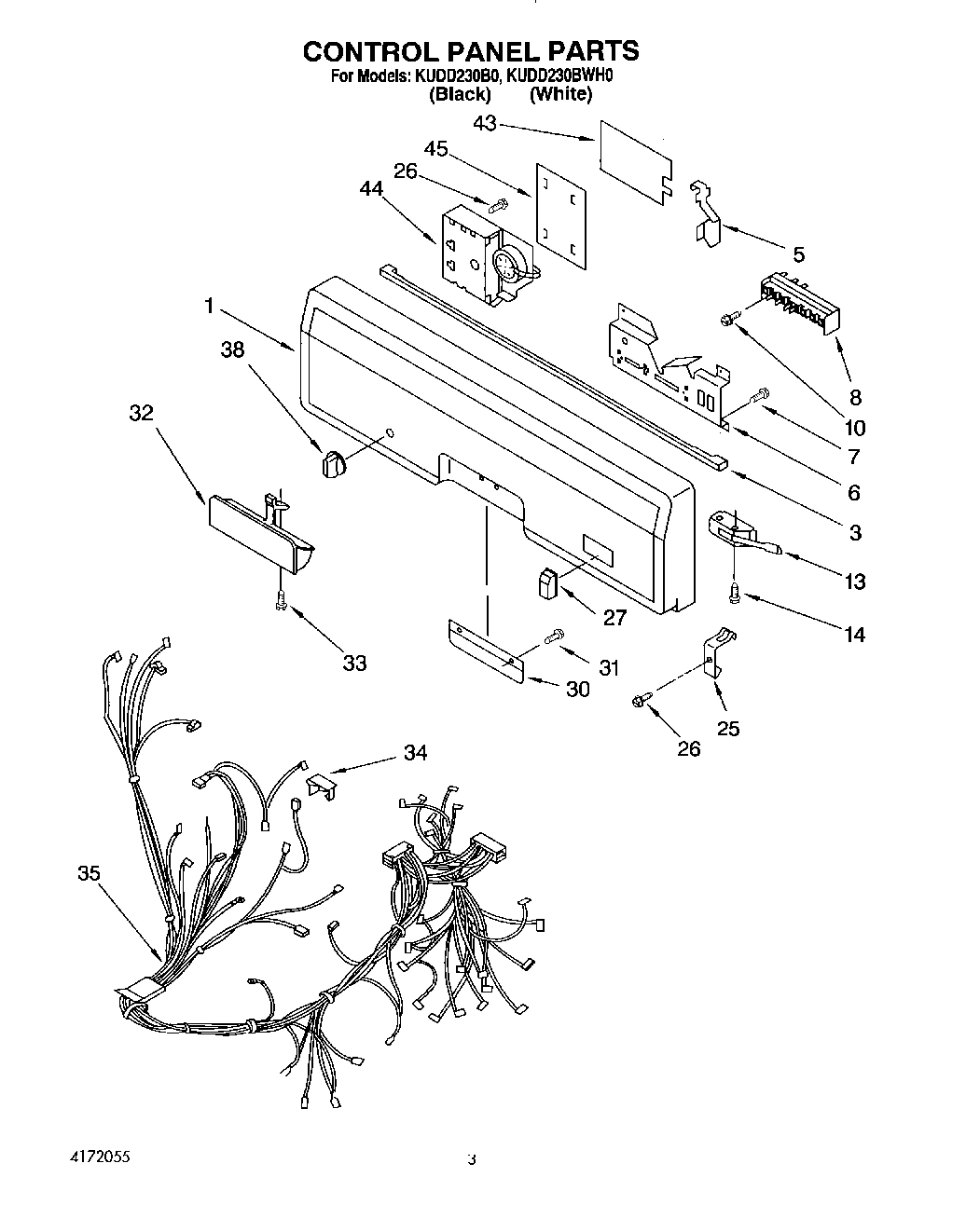 03 - CONTROL PANEL, LIT/OPTIONAL
