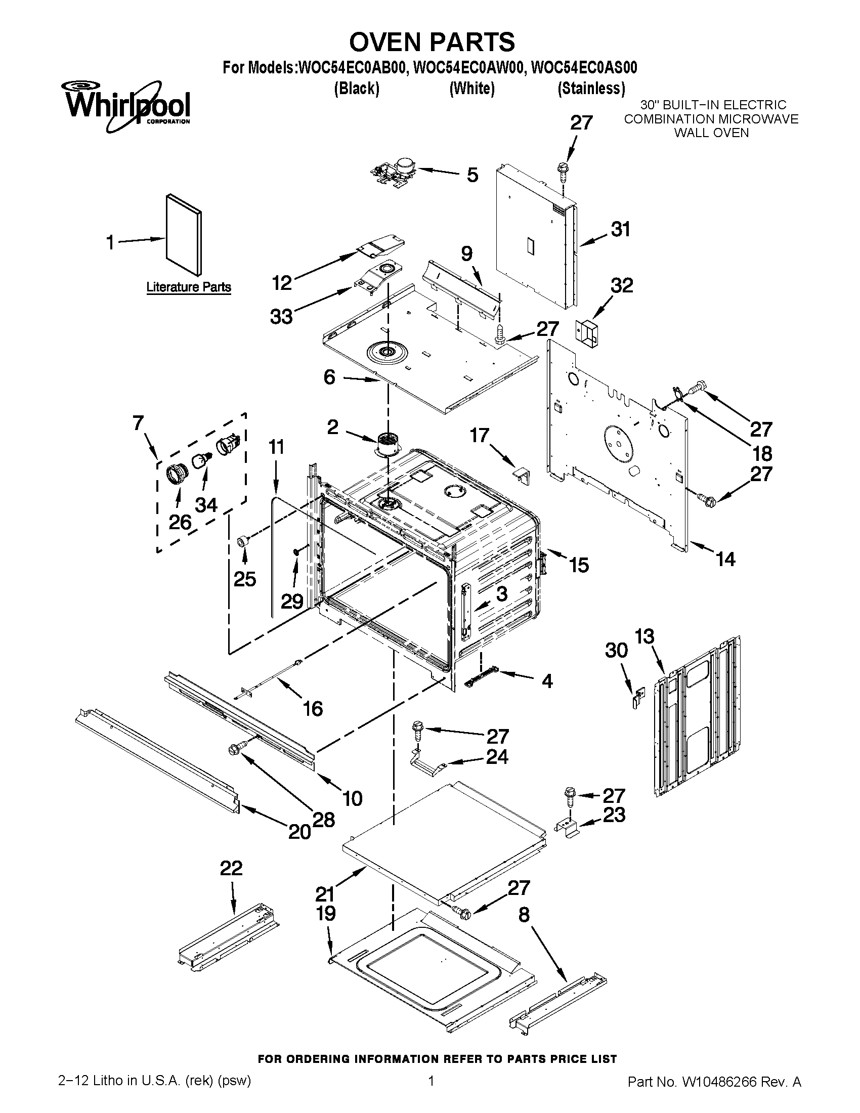 01 - OVEN PARTS