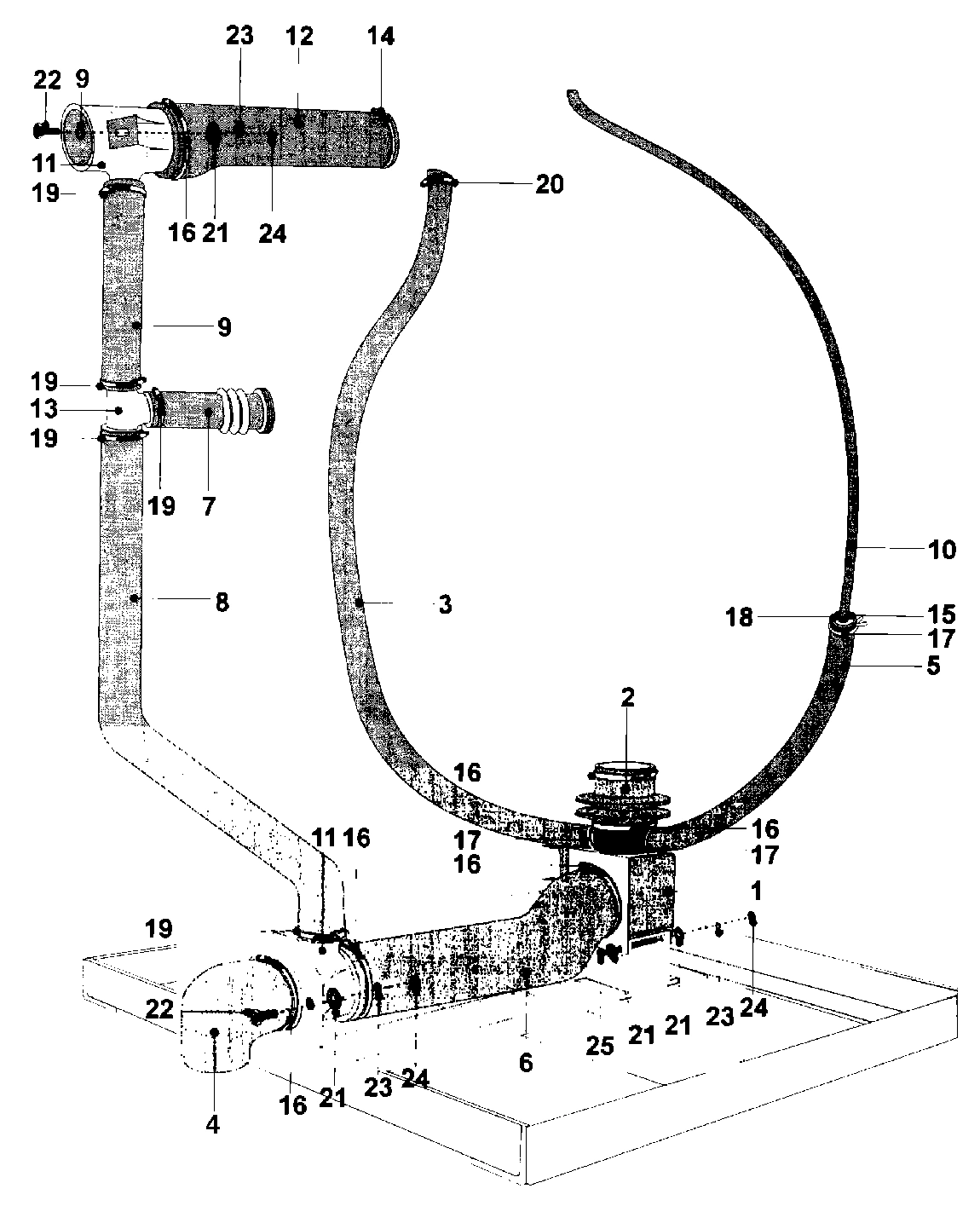 20 - DRAIN & HOSE ASSEMBLY (SERIES 11)