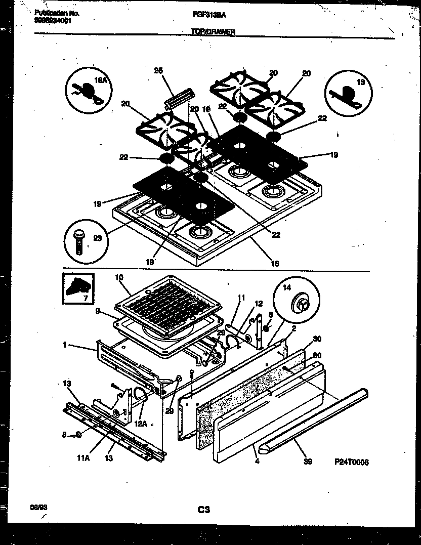 05 - COOKTOP AND BROILER DRAWER PARTS