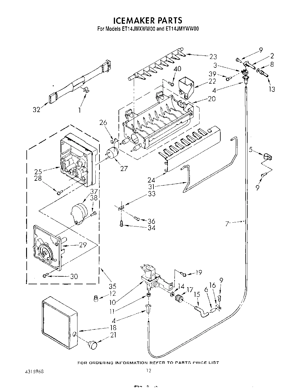 09 - ICE MAKER , LIT/OPTIONAL