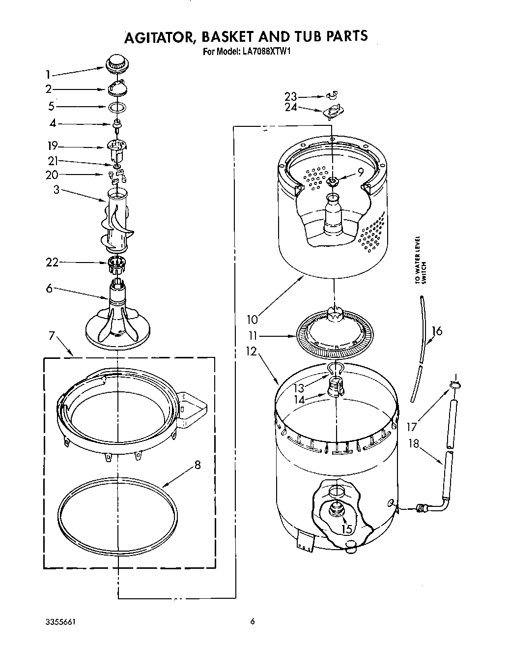 05 - AGITATOR, BASKET AND TUB