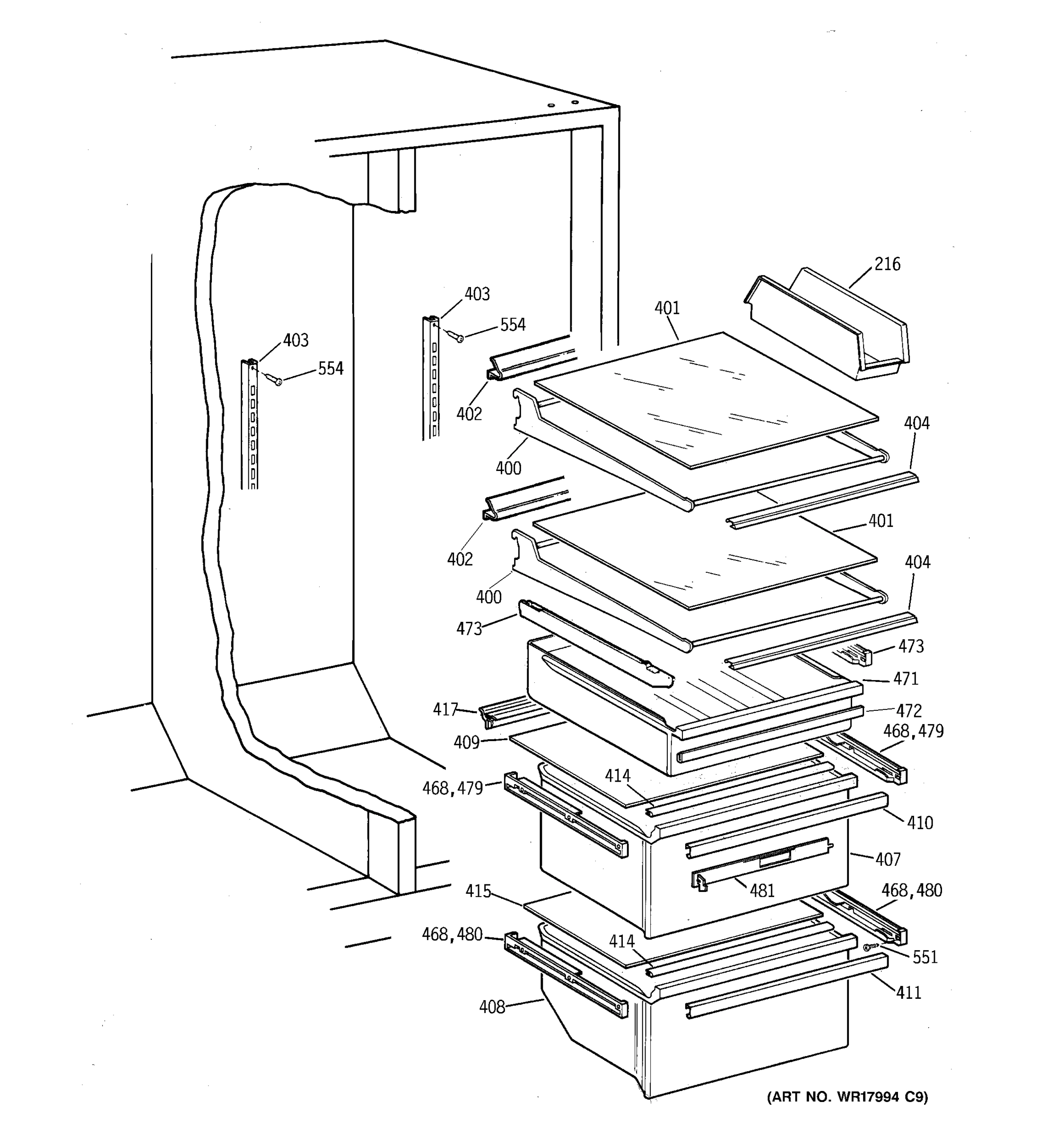 SHELF PARTS