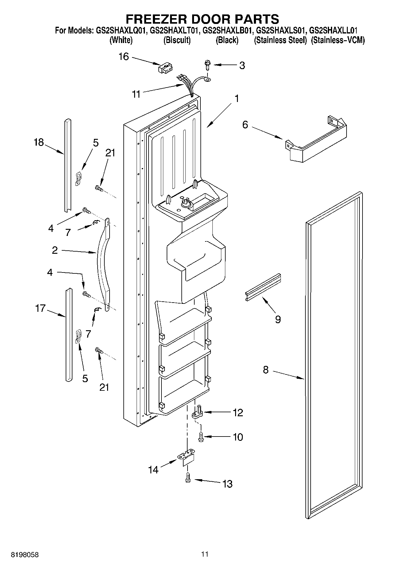 07 - FREEZER DOOR