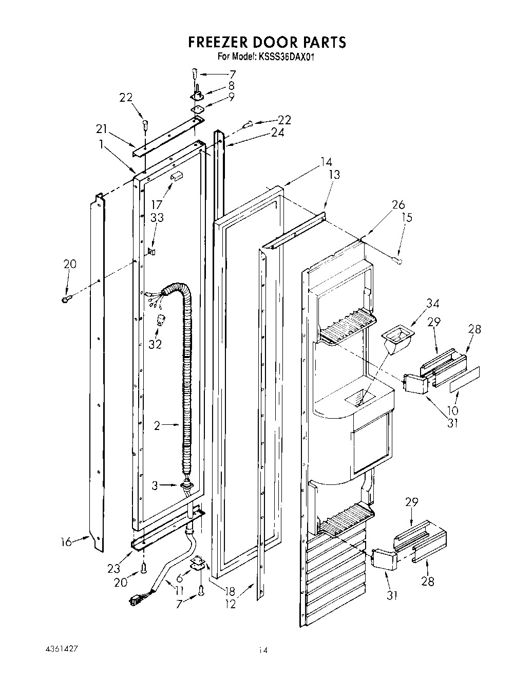 11 - FREEZER DOOR