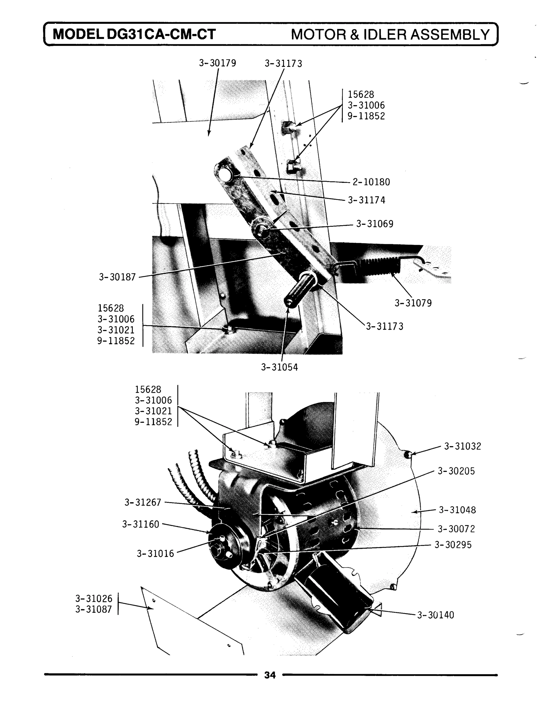 13 - MOTOR & IDLER ASSEMBLY