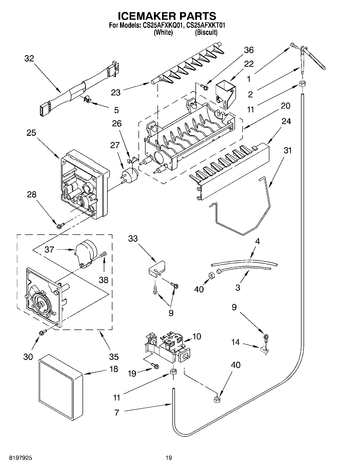 12 - ICE MAKER, OPTIONAL