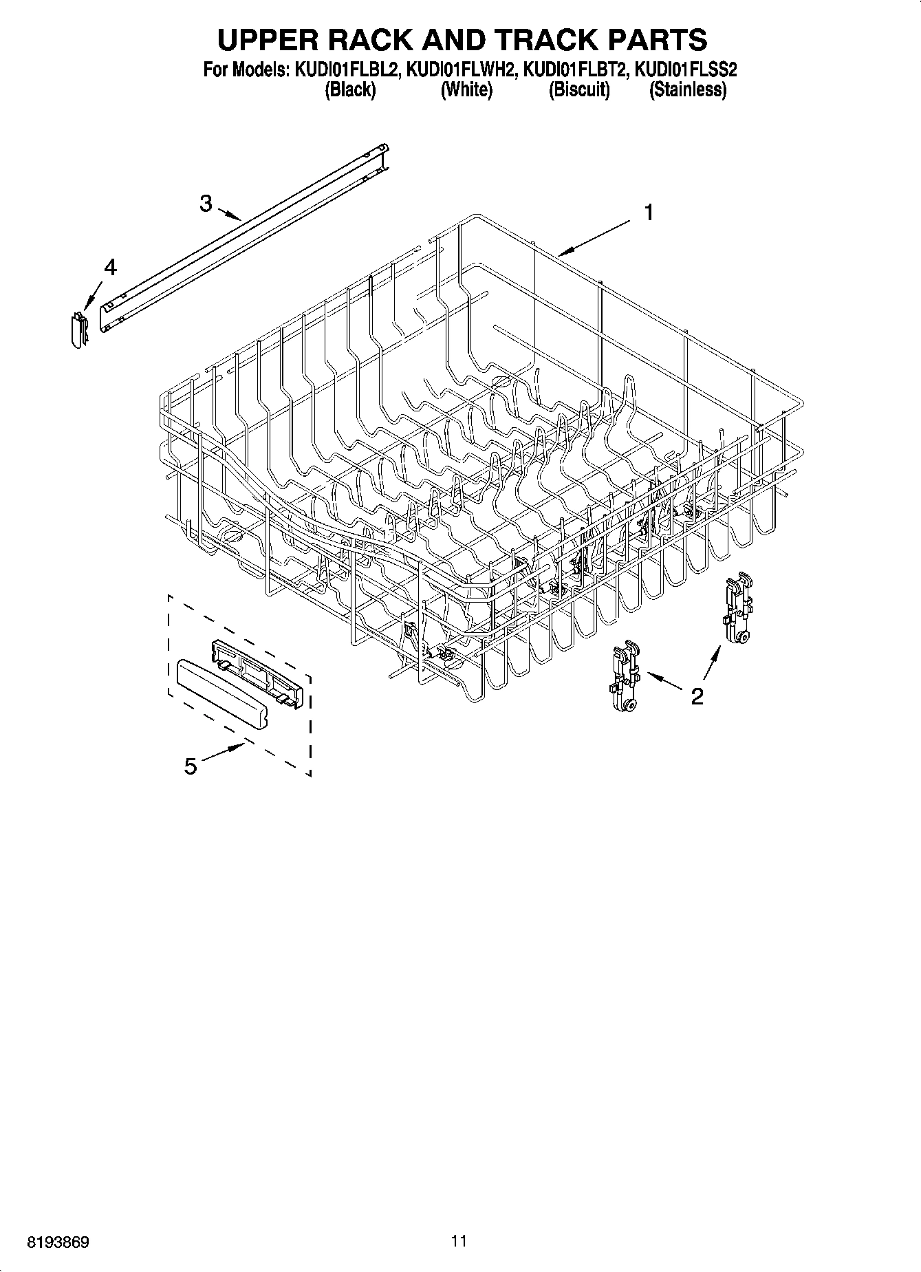 09 - UPPER RACK AND TRACK PARTS