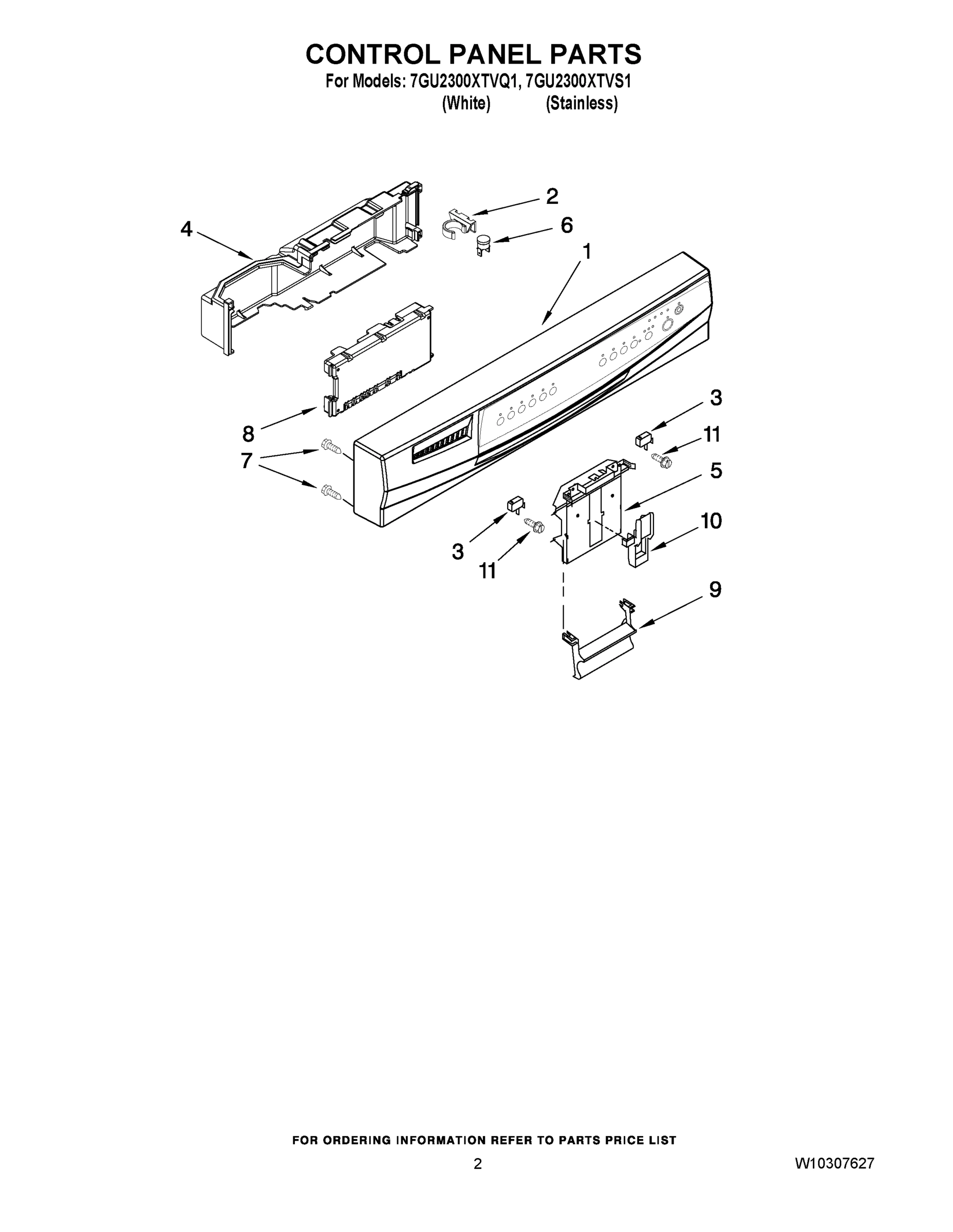 02 - CONTROL PANEL PARTS