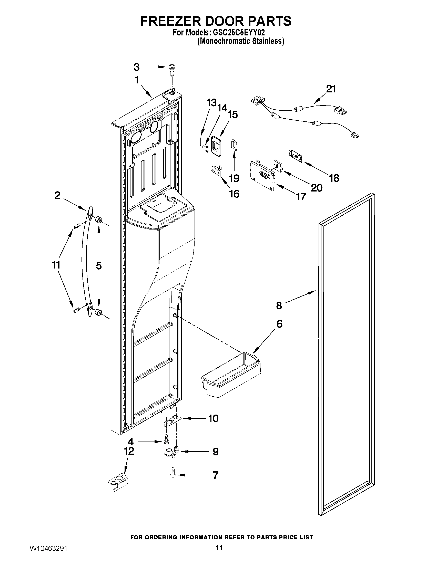 07 - FREEZER DOOR PARTS