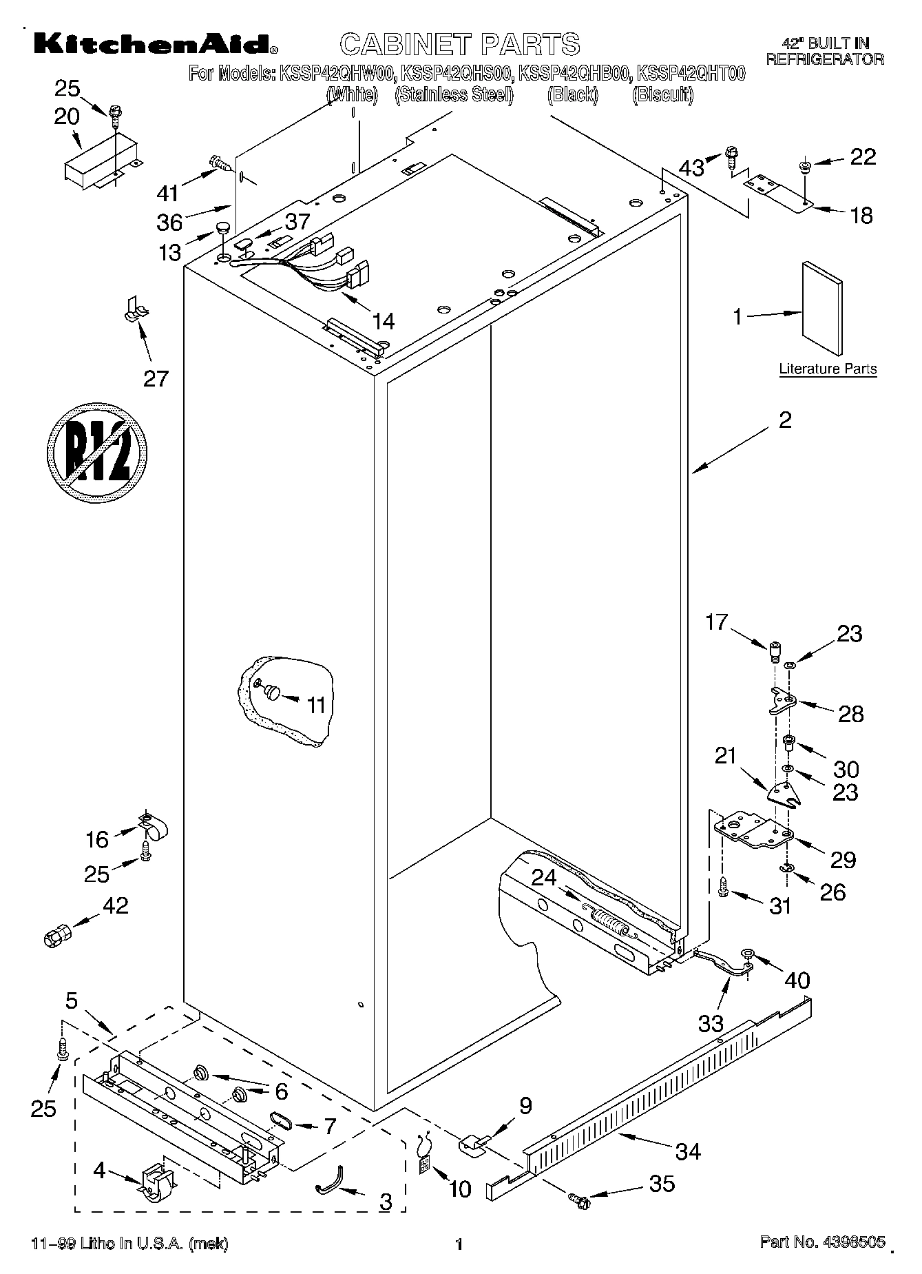 01 - CABINET, LITERATURE