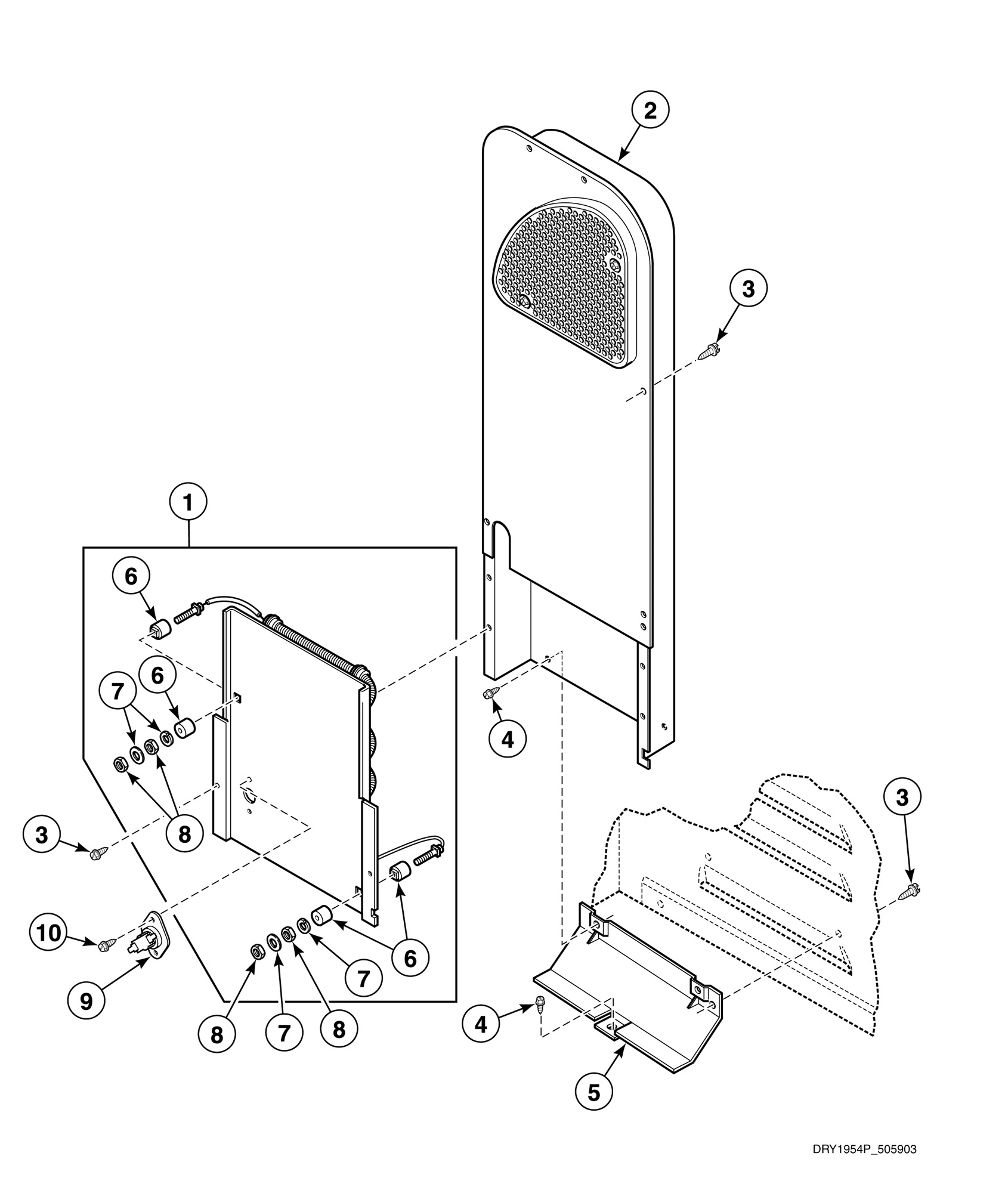 Heater Duct and Element Assembly